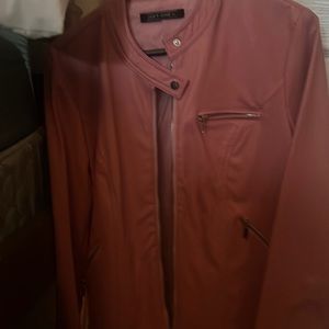 Pink pleather jacket women’s size large